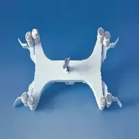 Burette clamp, die-cast aluminum for 1 burette, with roller holder